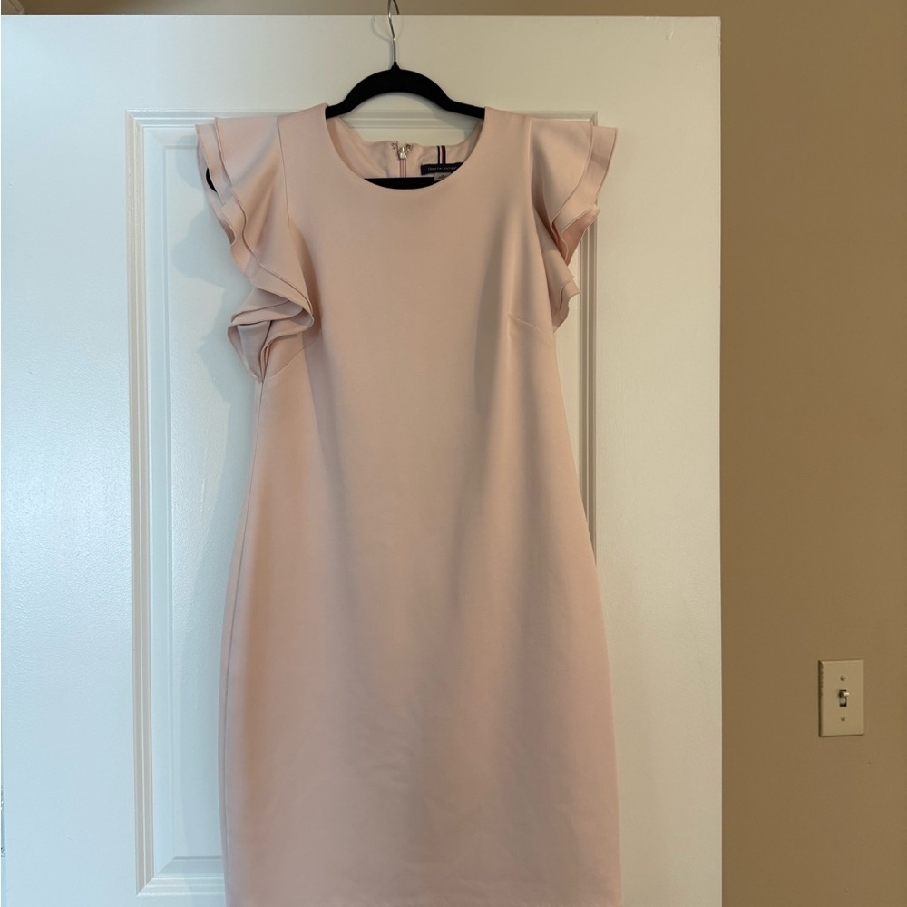 Tommy Hilfiger Blush Ruffle Sleeve Mini Dress